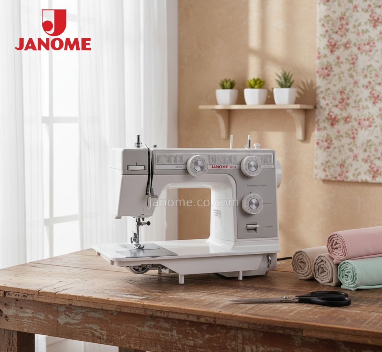 چرخ خیاطی و گلدوزی ژانومه مدل 393A